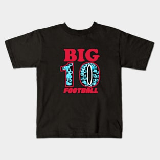 Big 10 Football Design 3 Kids T-Shirt